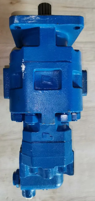 Насос гидравлический CBGj3100/1010, JHP2100/0010 (14 шлицов, Ø - 31 и 127 мм, сдвоенный) XCMG ZL50G 803004128/5002532/803013093/CBGj31001010XF